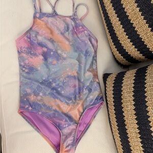 Colorful Swimsuit with Strappy Design